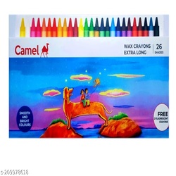 Camel Wax Crayons Extra Long 26 shades